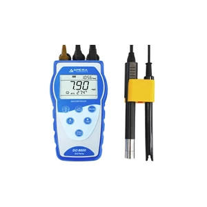 APERA Instruments DO 8500 Portable Optical Dissolved Oxygen Meter Kit with Data logger& Auto. Salinity Compensation