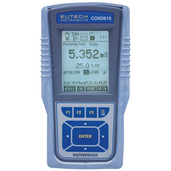 Eutech CyberScan CON 610 Waterproof Conductivity/ TDS/ Resistivity/ Salinity/ Temperature Meter (EC-CONWP610/43K)