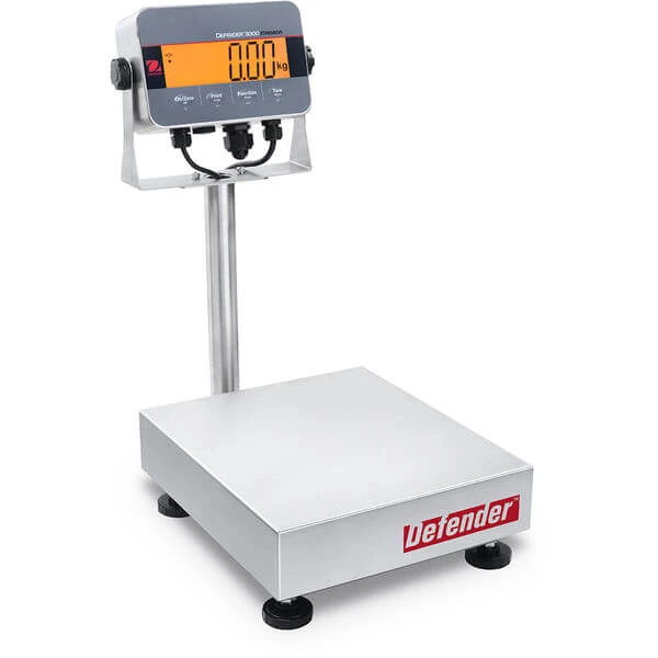 OHAUS i-D33XW15C1R6 Defender 3000 Washdown Bench Scales 15kg x 2g