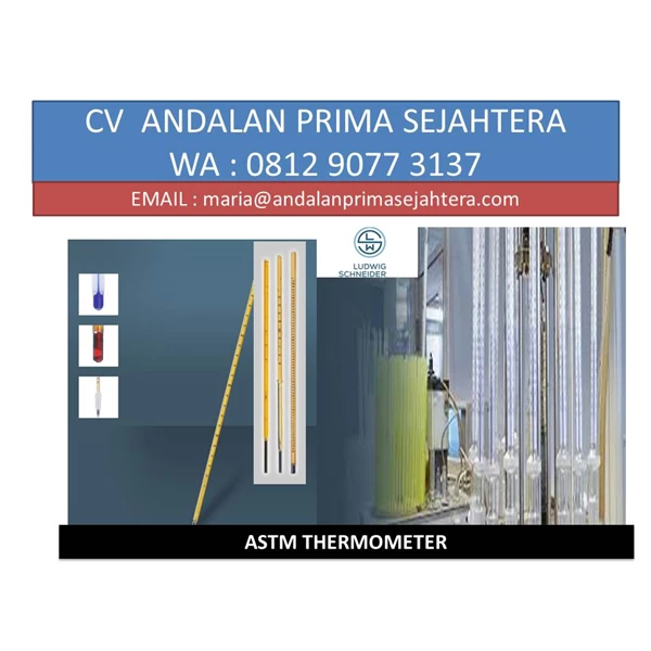 Ludwig Schneider ASTM-thermometer 12 F Range -5+215°F:0.5°F Length 415 mm