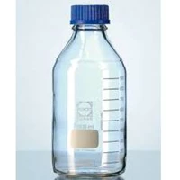 Duran LABORATORY BOTTLES  with DIN thread - graduated - PP screw cap - PP pouring ring