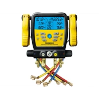 Fieldpiece SM480V - Four Port Wireless SMAN Manifold with Micron Gauge and Yellow Jacket 22985 Hoses