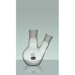 Iwaki Boiling Flask Flat Bottom With TS Joint 2 Neck